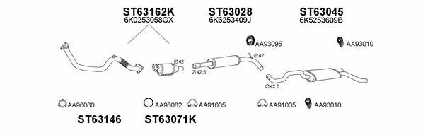 Veneporte 630231 Exhaust system 630231