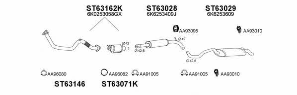 630232 Exhaust system 630232