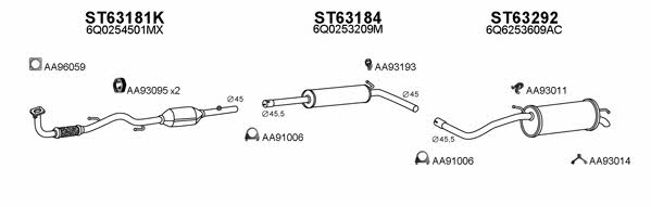  630242 Exhaust system 630242