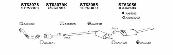  630244 Exhaust system 630244