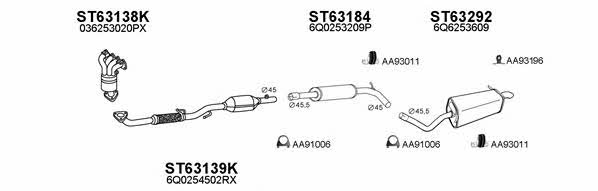  630249 Exhaust system 630249