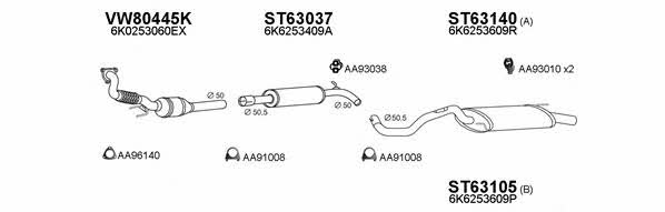  630255 Exhaust system 630255