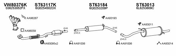  630272 Exhaust system 630272