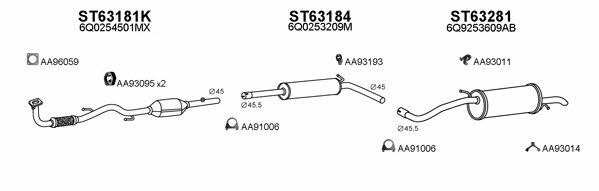  630274 Exhaust system 630274