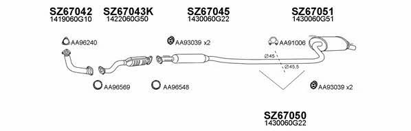 Veneporte 670004 Exhaust system 670004