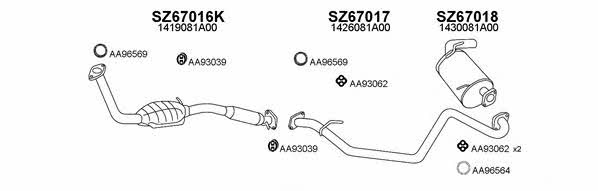  670006 Exhaust system 670006
