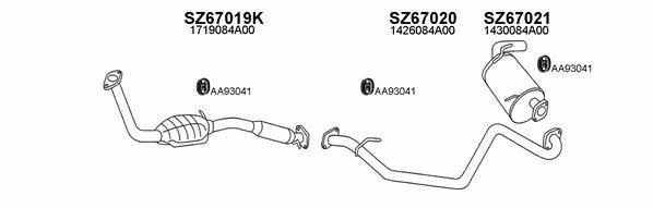  670007 Exhaust system 670007