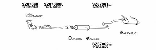  670022 Exhaust system 670022