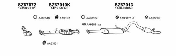  670027 Exhaust system 670027