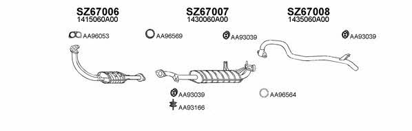  670032 Exhaust system 670032