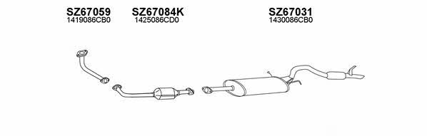  670037 Exhaust system 670037