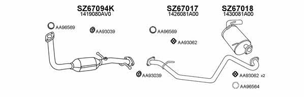  670049 Exhaust system 670049