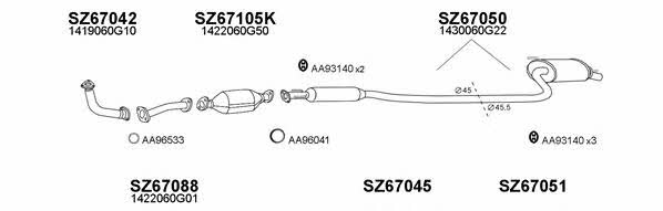  670051 Exhaust system 670051