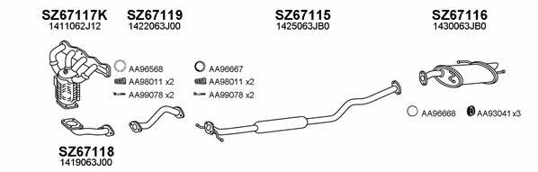  670060 Exhaust system 670060