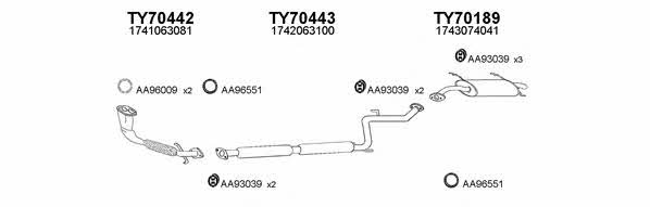  700008 Exhaust system 700008