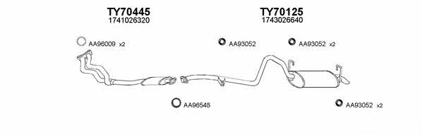  700010 Exhaust system 700010