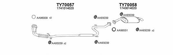  700016 Exhaust system 700016