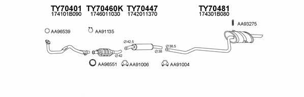  700019 Exhaust system 700019