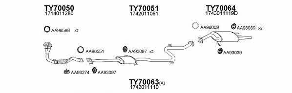  700021 Exhaust system 700021