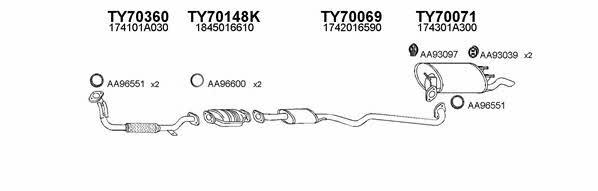  700023 Exhaust system 700023