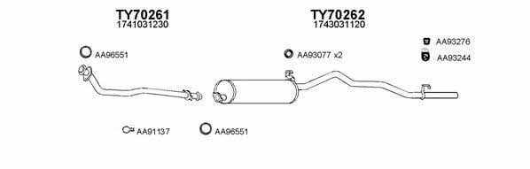  700024 Exhaust system 700024
