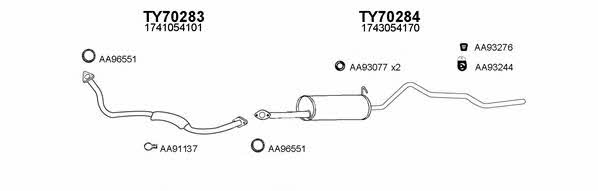  700025 Exhaust system 700025