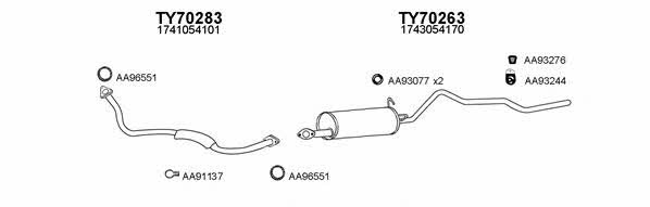  700026 Exhaust system 700026