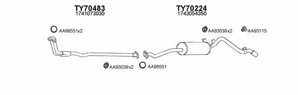 Veneporte 700032 Exhaust system 700032