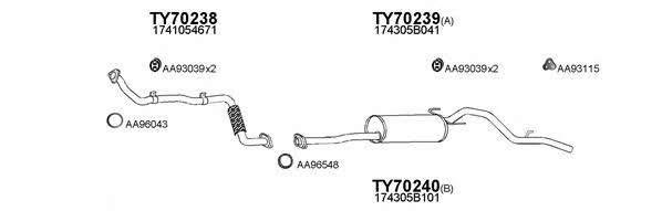 700034 Exhaust system 700034