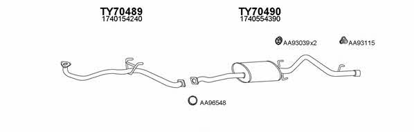  700035 Exhaust system 700035