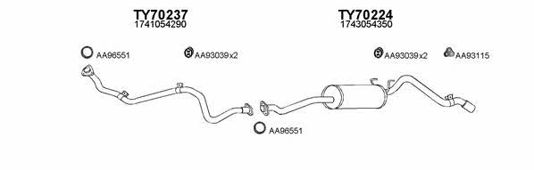 Veneporte 700036 Exhaust system 700036