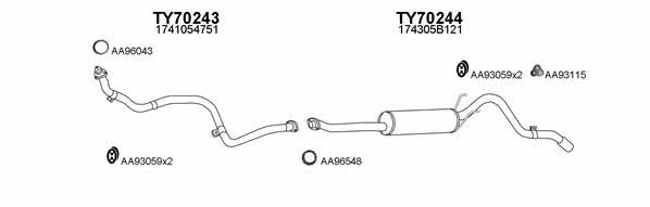  700037 Exhaust system 700037