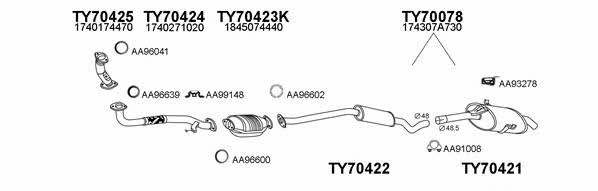  700040 Exhaust system 700040