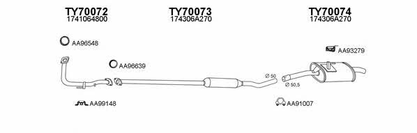  700041 Exhaust system 700041