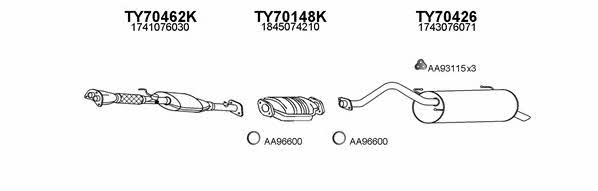  700042 Exhaust system 700042