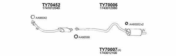  700045 Exhaust system 700045