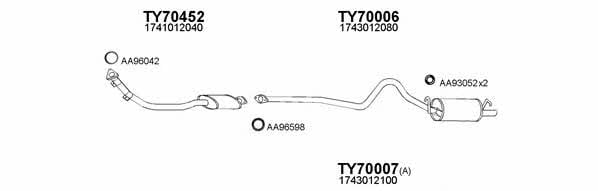  700045 Exhaust system 700045