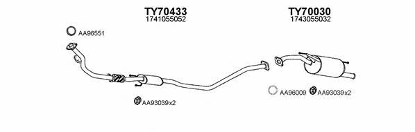  700047 Exhaust system 700047