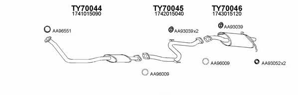  700049 Exhaust system 700049