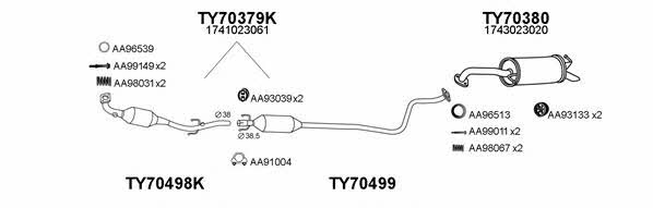  700051 Exhaust system 700051