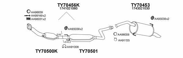  700052 Exhaust system 700052
