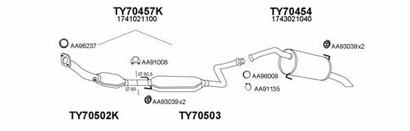  700053 Exhaust system 700053