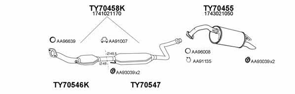  700054 Exhaust system 700054