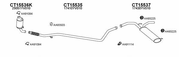  700056 Exhaust system 700056