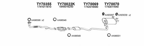  700059 Exhaust system 700059