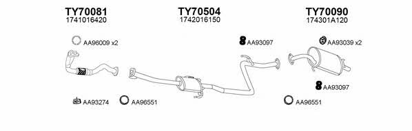  700064 Exhaust system 700064