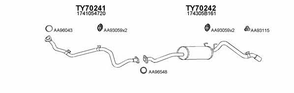  700071 Exhaust system 700071