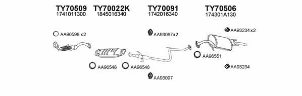  700077 Exhaust system 700077