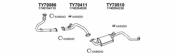  700078 Exhaust system 700078