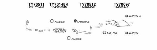 Veneporte 700079 Exhaust system 700079